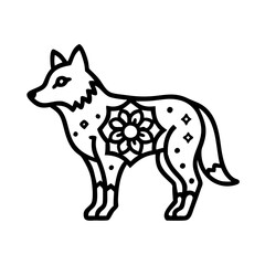 vector illustration of a dog