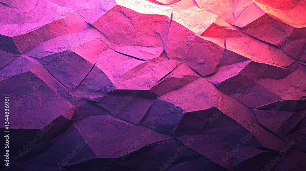 Poster a 3d render of a stock related to the concept of quantum computing set against a pink tech backgroun