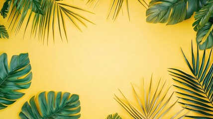 Bright and cheerful summer background with warm sunlight, tropical vibes, and vibrant colors — perfect for vacation ads, seasonal designs, and joyful creative projects