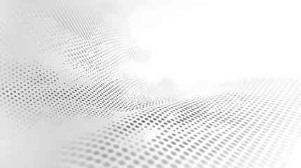 Abstract white dots form a wavy pattern. Can be used for background designs