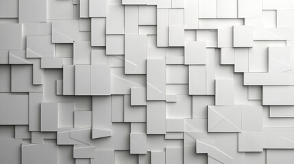 A futuristic 3D render composed of yellow and orange 3D shapes forms an abstract background