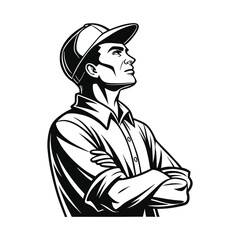 Person, Men vector illustration, detailed vector, isolated on a white background