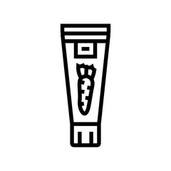 wasabi condiment line icon vector illustration