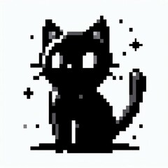 Pixel Kitty Sparkling Retro Charm
