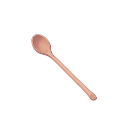 wooden spoon on white background