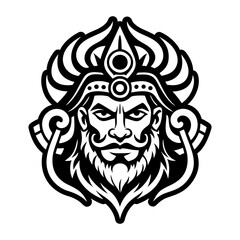 A solid style icon of hinduism symbol