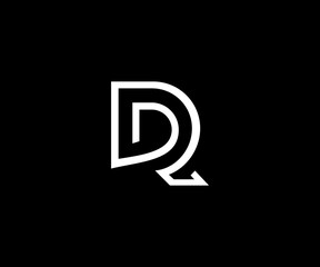 DR letter minimal clean logo