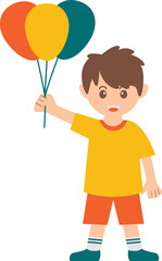 boy with balloon