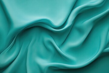 Obraz premium Teal Silk Drape: Abstract Texture and Smooth Fabric