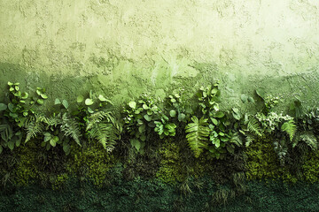 A rich jungle green gradient fading into soft