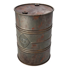 Rusty Metal Barrel Texture Stock Image