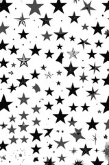 Abstract Star Pattern Vector Background – High-Resolution Black and White Seamless Design for Web, Print, and Branding – Creative Stock Illustration for Commercial Use