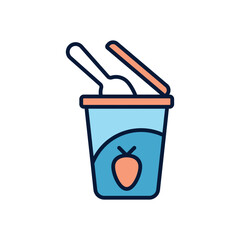 Yogurt Vector icon