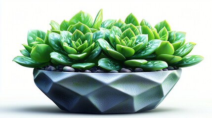 Succulent Plant in Modern Pot