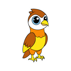 ute Falcon Cartoon Vector Illustration