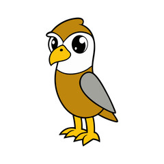 ute Falcon Cartoon Vector Illustration