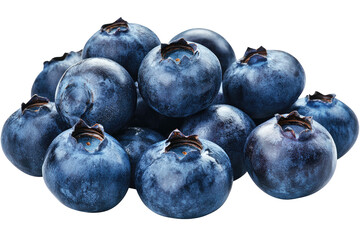 Obraz premium Isolated Blueberry PNG on transparent background