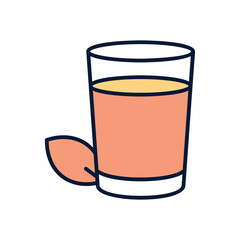 Orange juice Vector icon