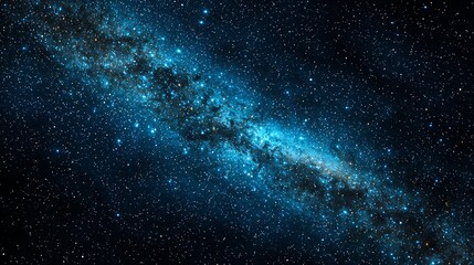 Fototapeta premium Milky Way stretches across night sky. Used for astronomy studies or science projects