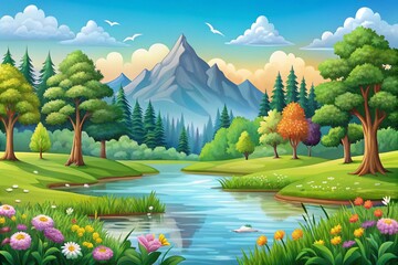 lake in the mountains