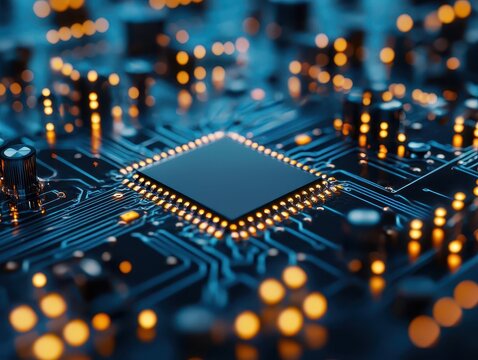 Closeup of the quantum algorithm optimizer, improving the efficiency of quantum computations