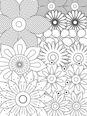 PrintFlowers Coloring Pages For Adule