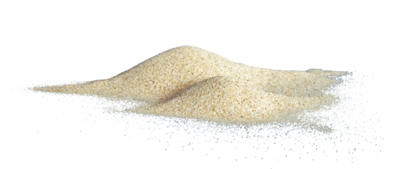 dune of beach sand isolated