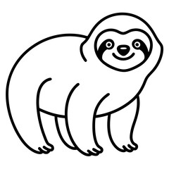 Sloth Serenity Vector