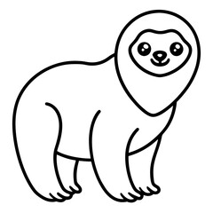 Sloth Serenity Vector