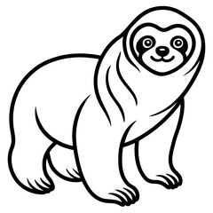 Sloth Serenity Vector