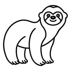 Sloth Serenity Vector