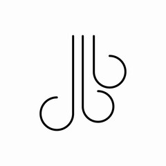 Airflow ventilation icon vector sign