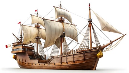 Naklejka premium Galleon Ship