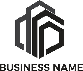 MINIMALIST REAL ESTATE LOGO DESIGN VECTOR WITH TRANSPARENCY BACKGROUND PNG FILE, VECTOR .Ai editable files