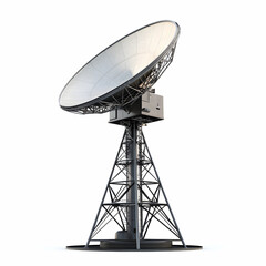 satellite dish antenna on a white background
