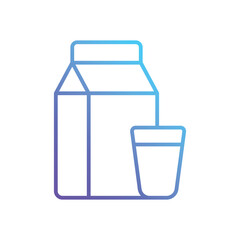 Milk Vector icon