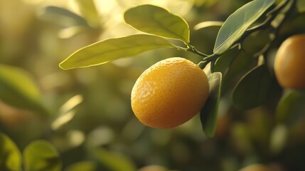 Vibrant Citrus Fruit on a Tree