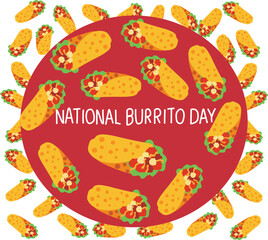 national burrito day is celebrated every year on 4 april.