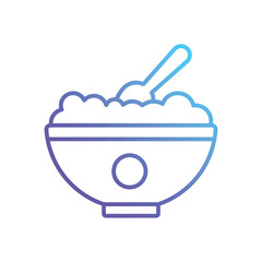 Porridge Vector icon