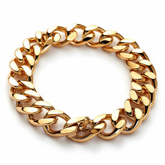 Obraz premium gold chain, golden chain isolated