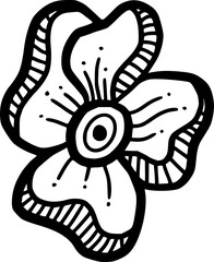 silhouette flower illustration