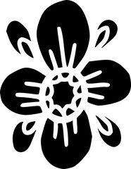 silhouette flower illustration