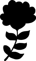 silhouette flower illustration