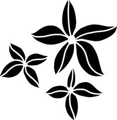 silhouette flower illustration