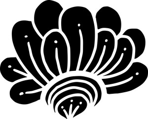 silhouette flower illustration