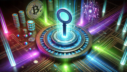 A 3D futuristic representation of Post-Quantum Cryptography