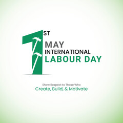 International Labour Day, A Group of People in different Construction workers, Labor day, Social Media Post Design