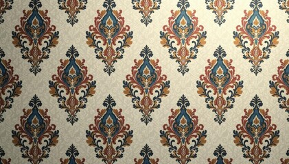 Subtle paisley damask, elegant and sophisticated, muted tones , tones, classic