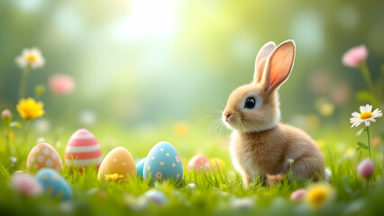 Fototapeta premium Easter abstract background