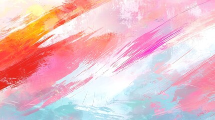Artistic Brush Strokes Colorful abstract paint background for creative projects